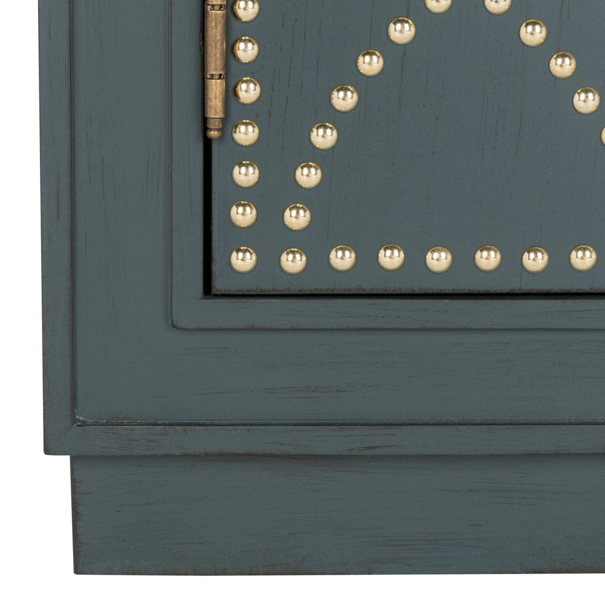 2 Door Steel Teal Gold Chest L927