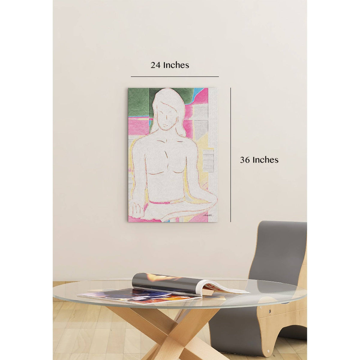 Multi-Color Stretched Canvas A732