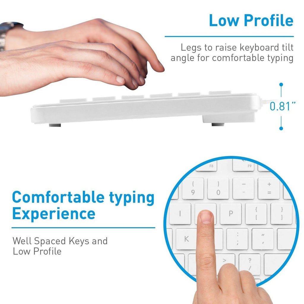 Full-Size USB 2.0 Keyboard & Optical Mouse Combo K475013