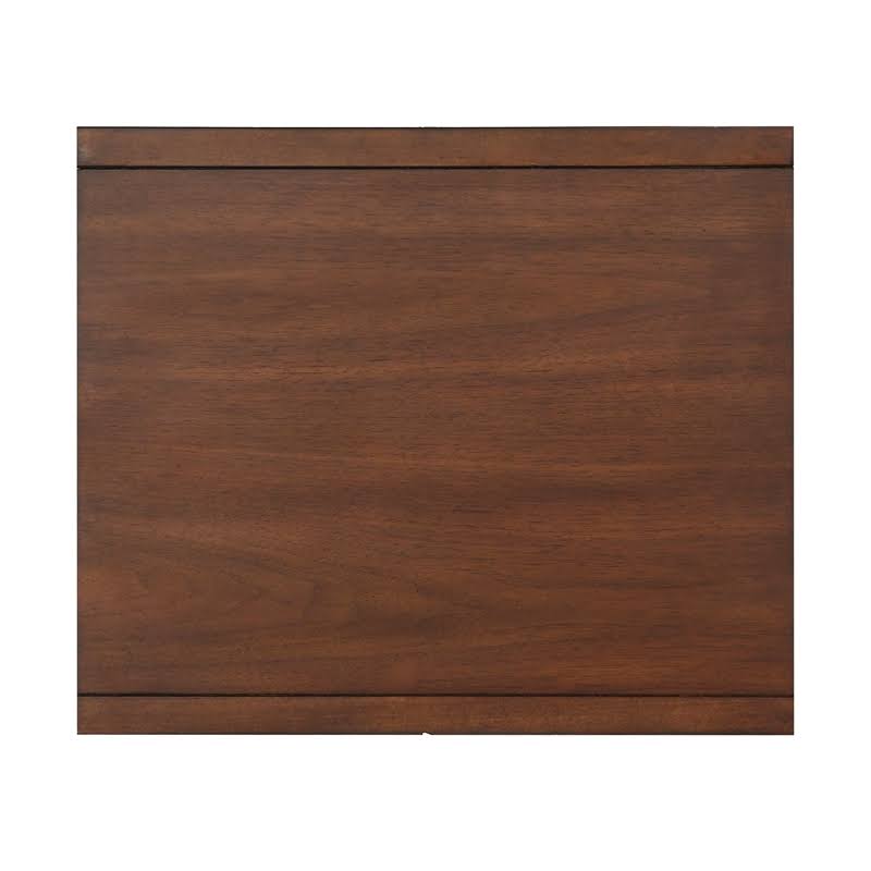 Brown Wood 1 Drawer End Table Q7468
