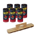 6 Cans #6 Sun-Glo Med-Speed Wax and 1 Shuffleboard Sweep Z197