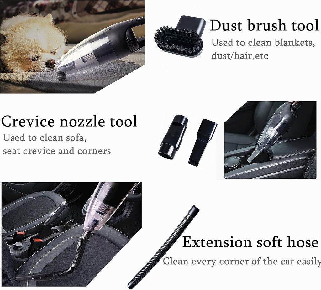 Handheld Vacuum Cordless Rechargeable Lightweight Portable Pack of 2 I30473