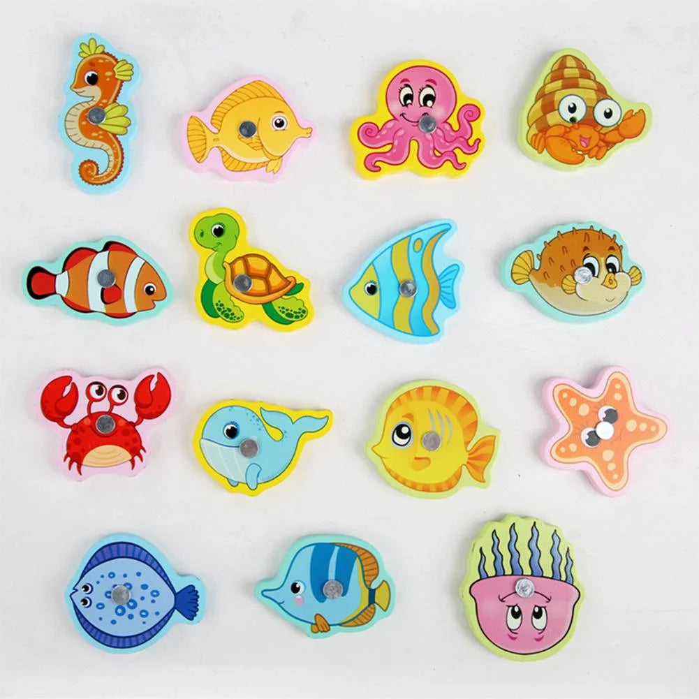 Wooden Magnetic Fish Puzzle Game V36350