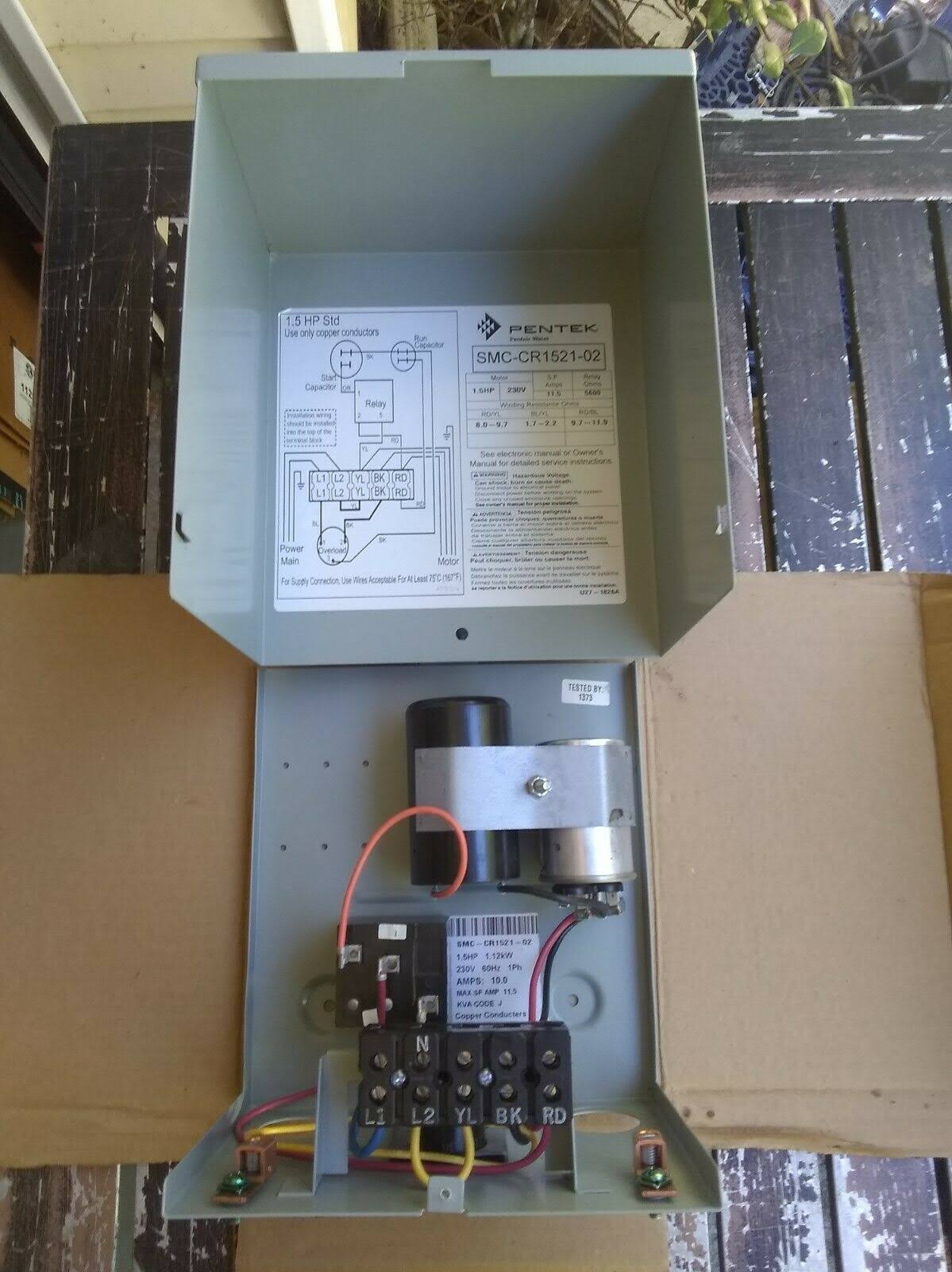 11/2 -1.5 HP Submersible Well Motor Control Box I649