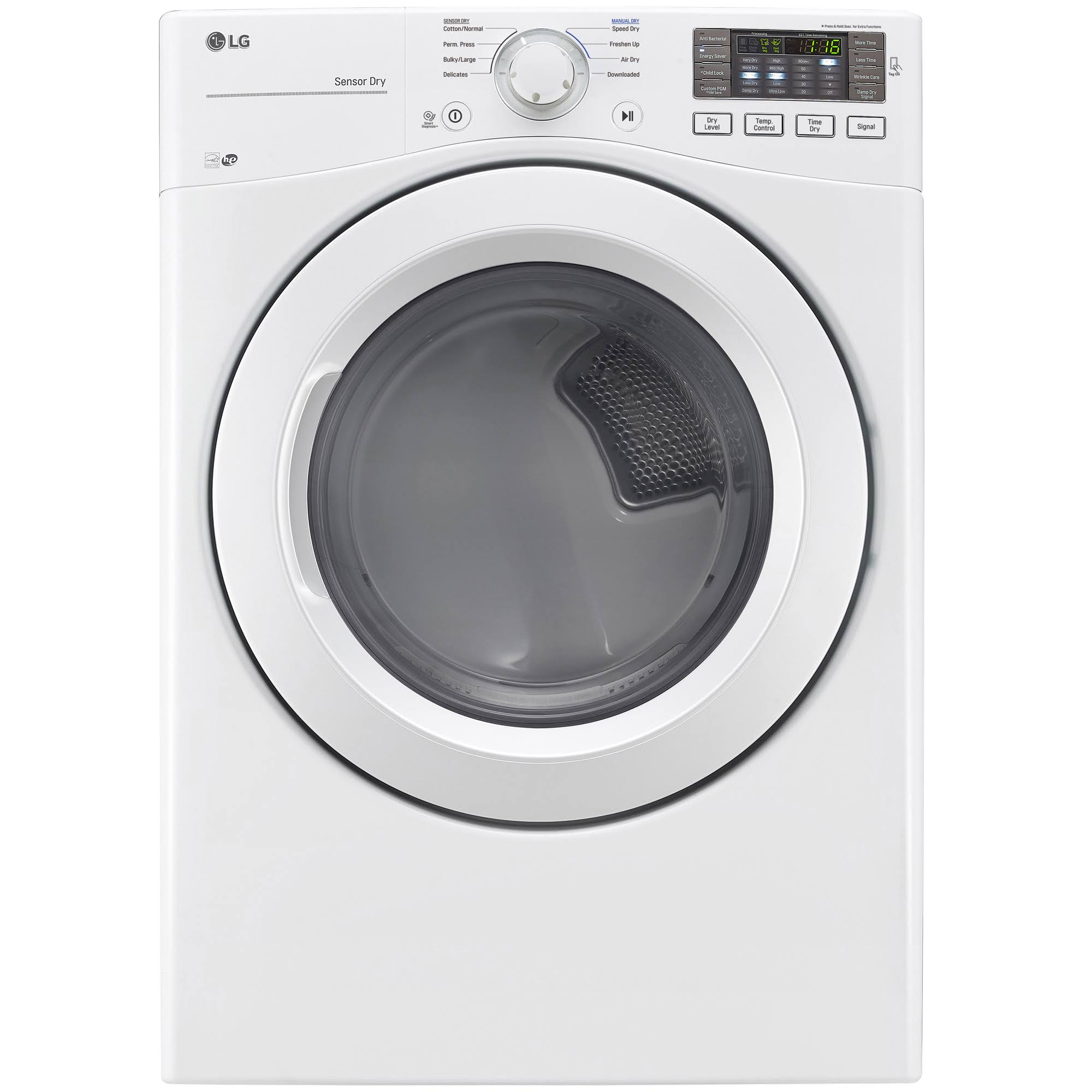 White Front-Loading Gas Dryer G733