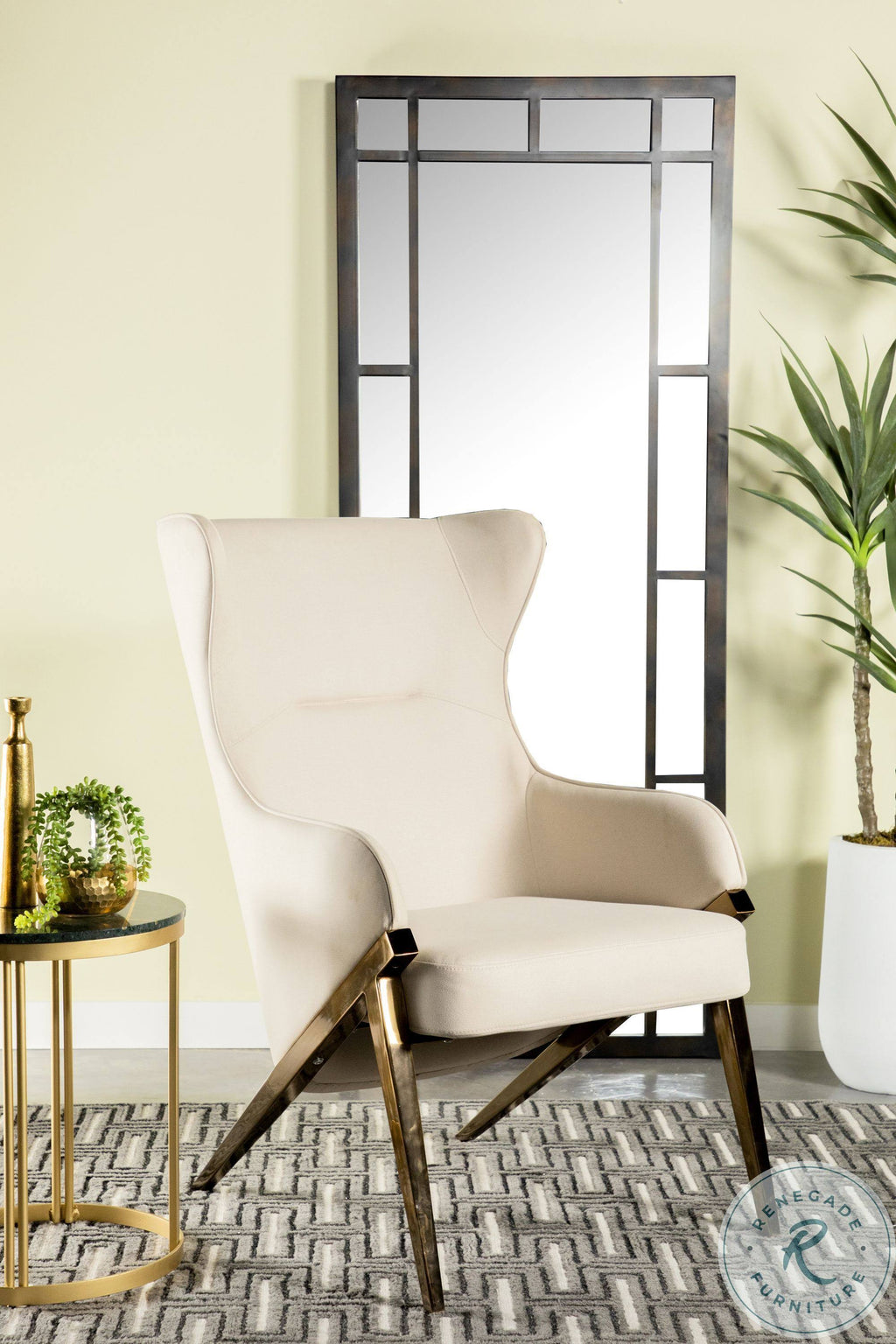 Cream Accent Chair D8570