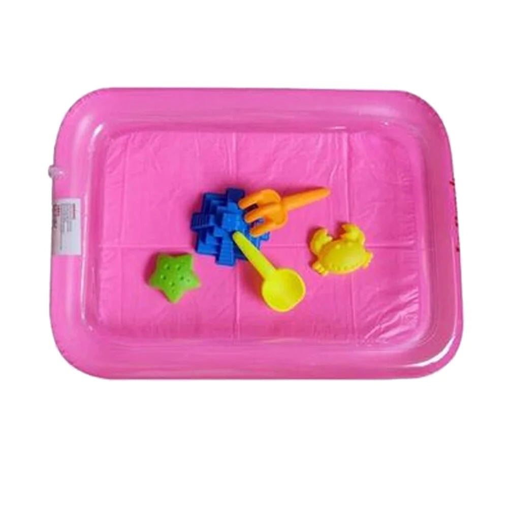 Pink Inflatable Sandbox Play Sand Toy Tray J533