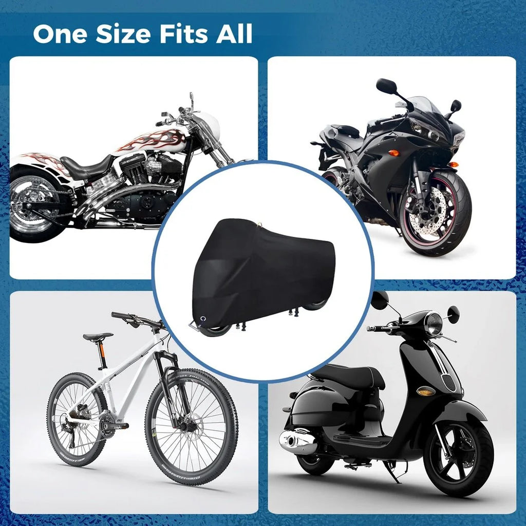 Waterproof 210D Oxford Fabric Bicycle Cover with Windproof Buckles L409863