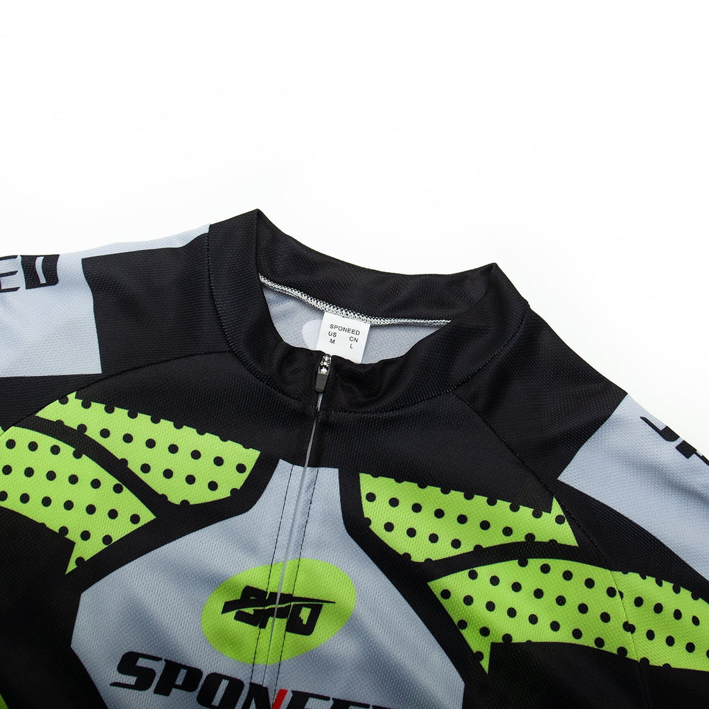 Green XL Cycling Jersey and Padded Pants Set H7066
