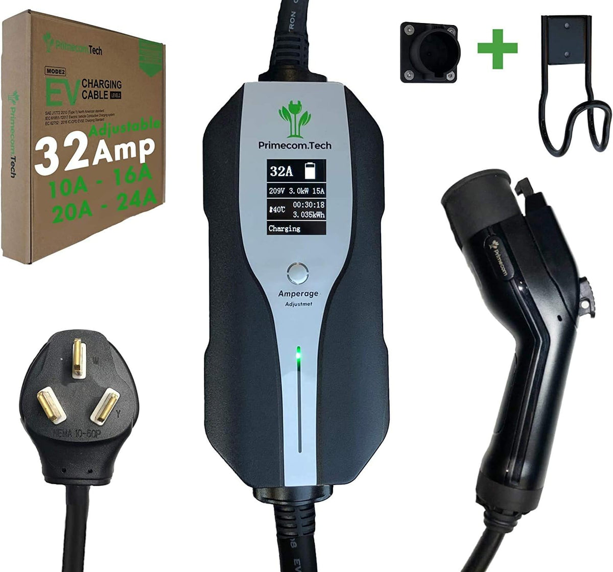Level 2 Electric Vehicle Charger with 30Ft Cable D422
