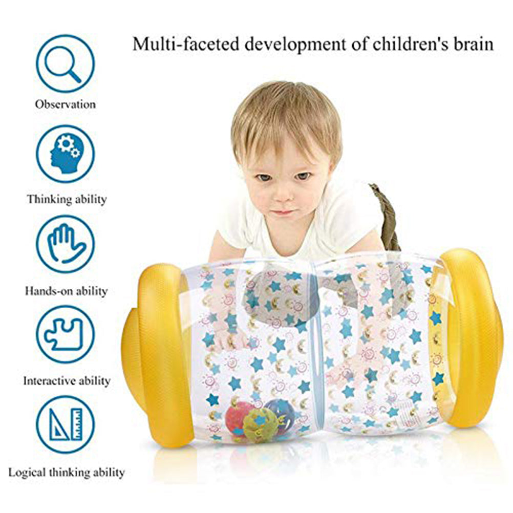 Inflatable Baby Roller Toy with Colorful Ball B6868