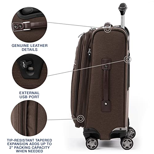 Bordeaux Red 8 Wheel Spinner Carry On Luggage 21-Inch V1281