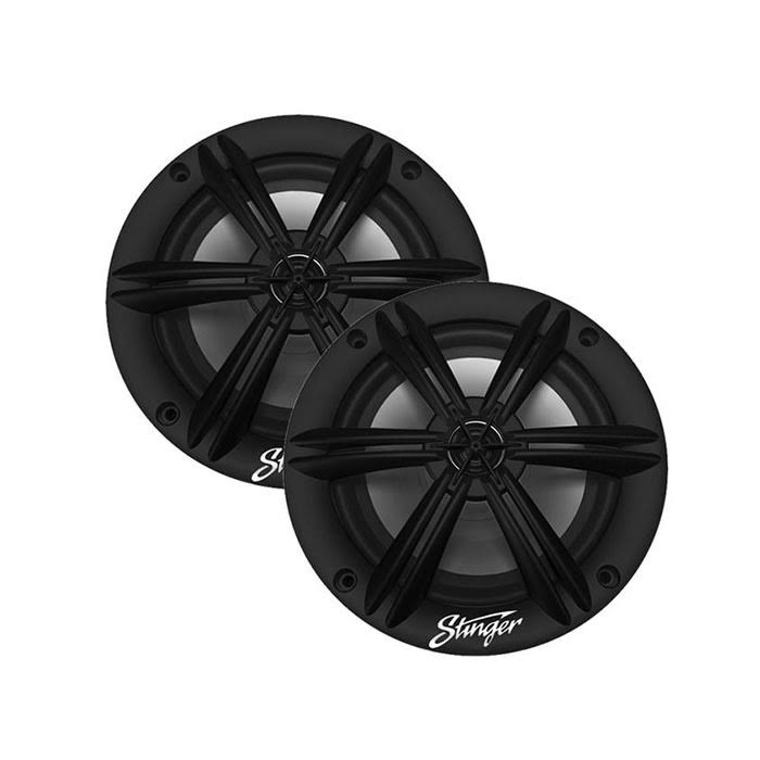 6.5x22 Marine Coaxial Speakers with RGB LEDs Black I714