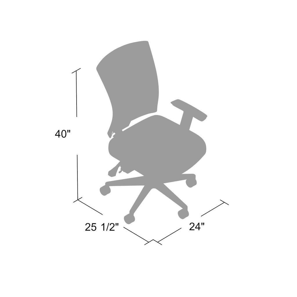 Black Mesh Back Task Chair with Seat Slider M302776