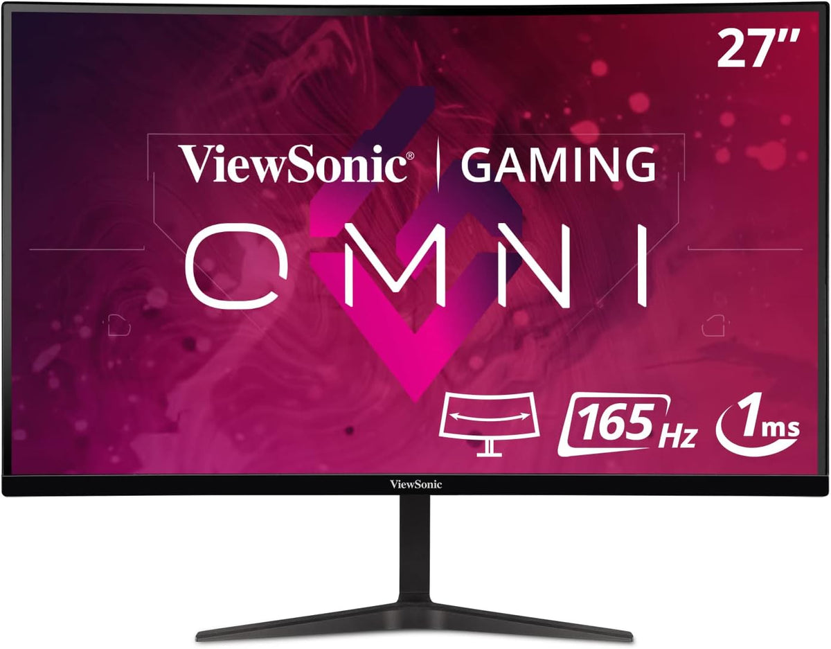 27 Inch Curved 1080p 1ms 165Hz Gaming Monitor with Adaptive Sync P612