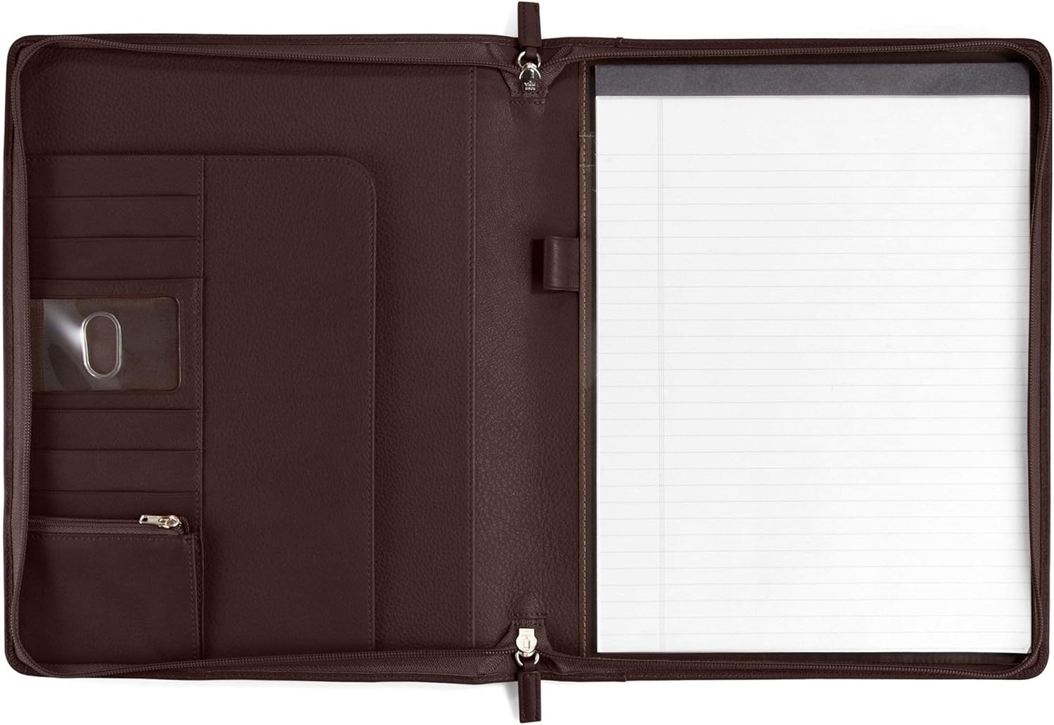 Cognac Zippered Padfolio G3036