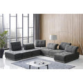 Grey Fabric Sectional Sofa F3200