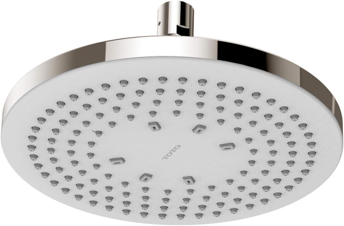Brushed Nickel Round Single Spray Showerhead A166971