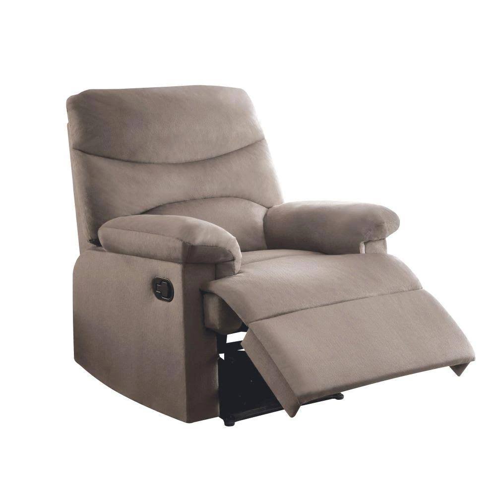 Beige Woven Fabric Recliner Z220