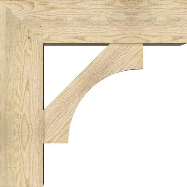 8x22W x 26x22D x 26x22H Douglas Fir Bracket with Offset Brace X280559