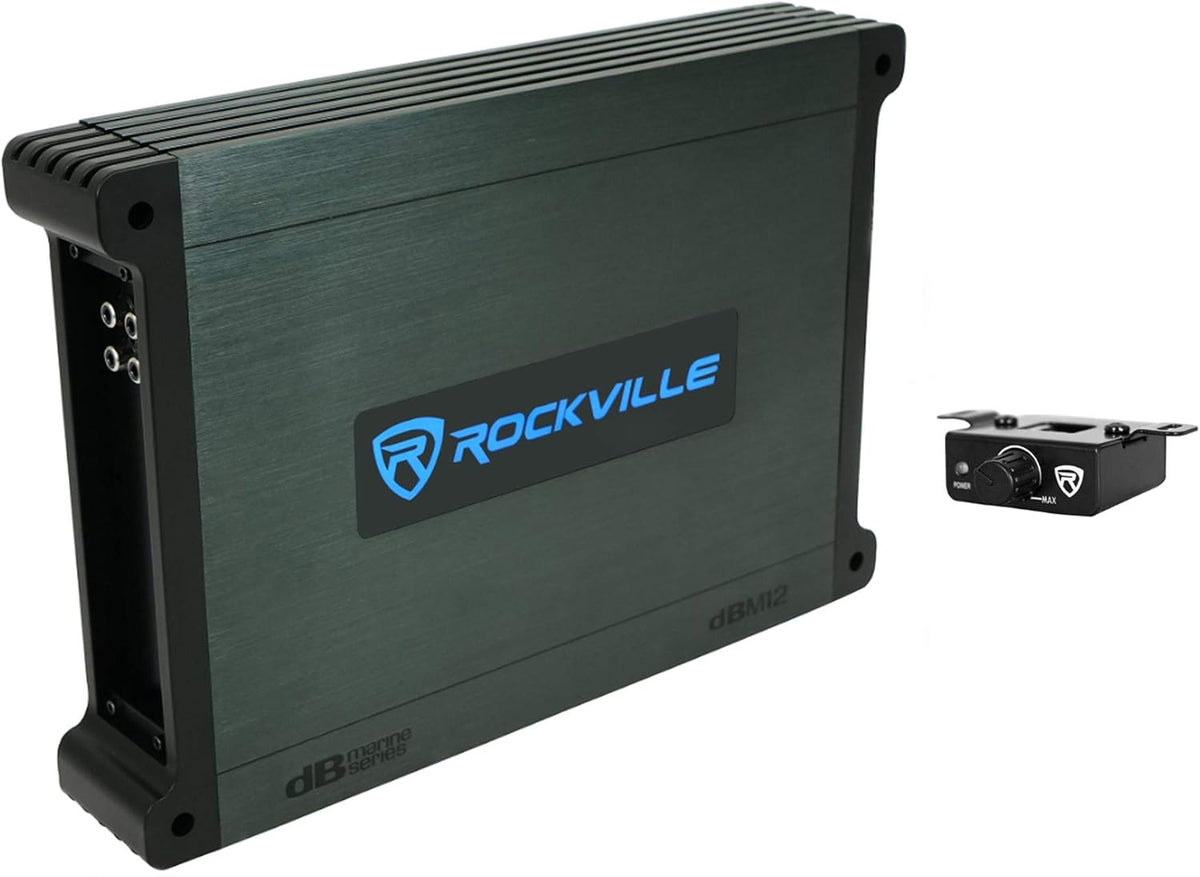 10" 800w Marine Loaded Subwoofer Enclosure Bundle with 2000w Mono Amplifier and Install Wire Kit (3 Items) C88133