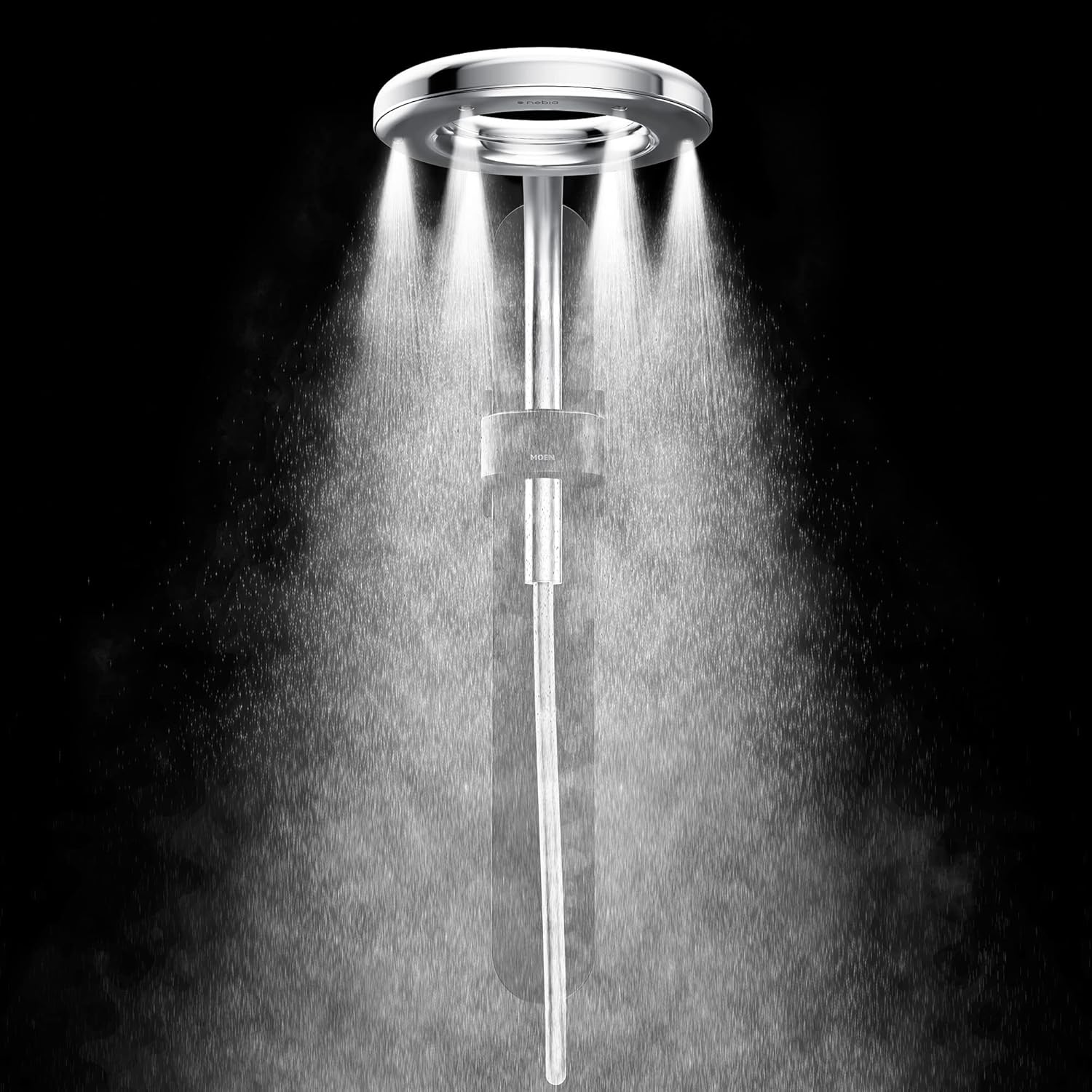 Chrome/White Rainshower Shower N799