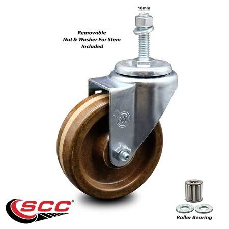 4 inch Swivel Caster with Threaded Stem C873434