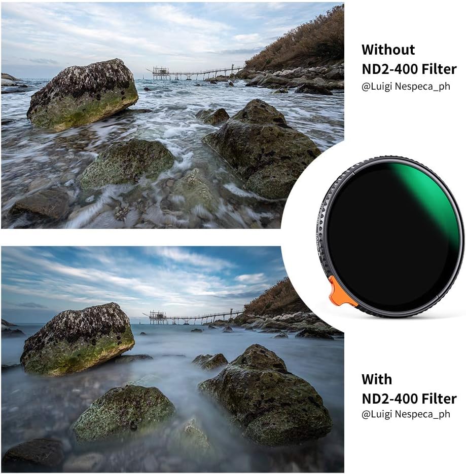 52mm Variable ND Filter ND2-ND400 with Multi-Layer Coatings AGC Glass L991