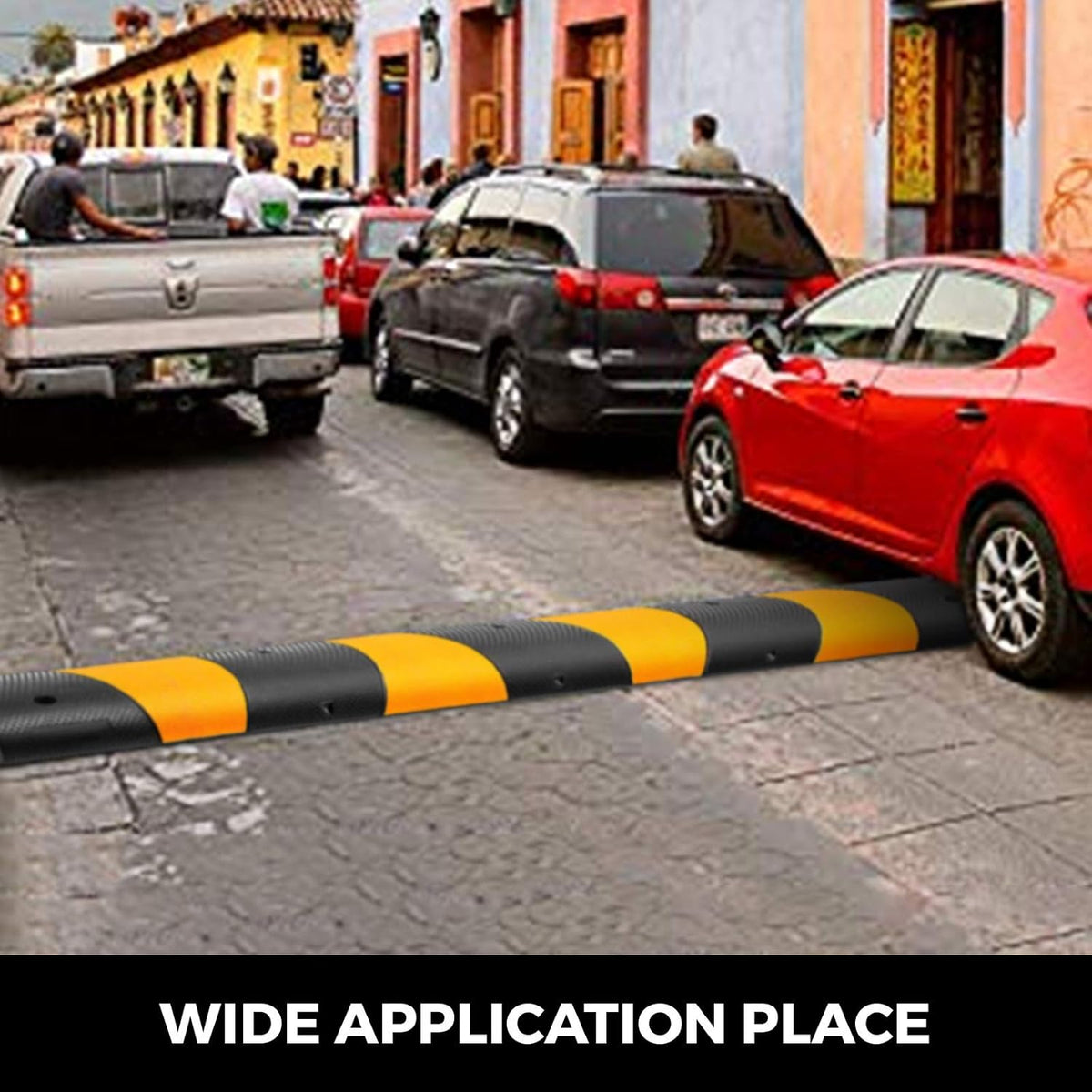 6 Feet Rubber Driveway Cable Protector Ramp 2-Channel C76406