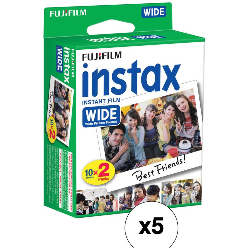20-Pack Instax Wide Instant Color Print Film, ISO 800 L487