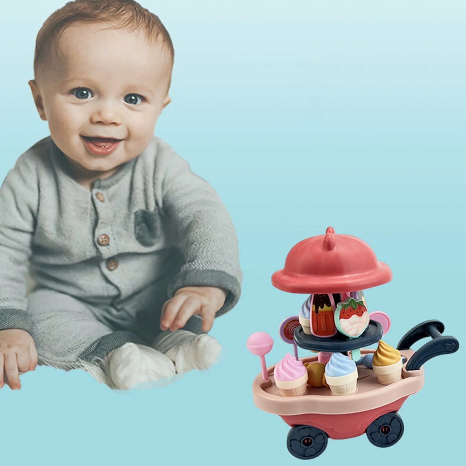 Ice Cream Truck Toys Kitchen Sets A49397