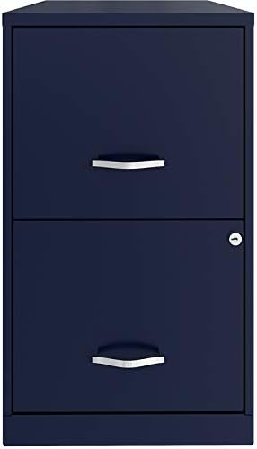 18in 2 Drawer Metal File Cabinet Teal Y48532