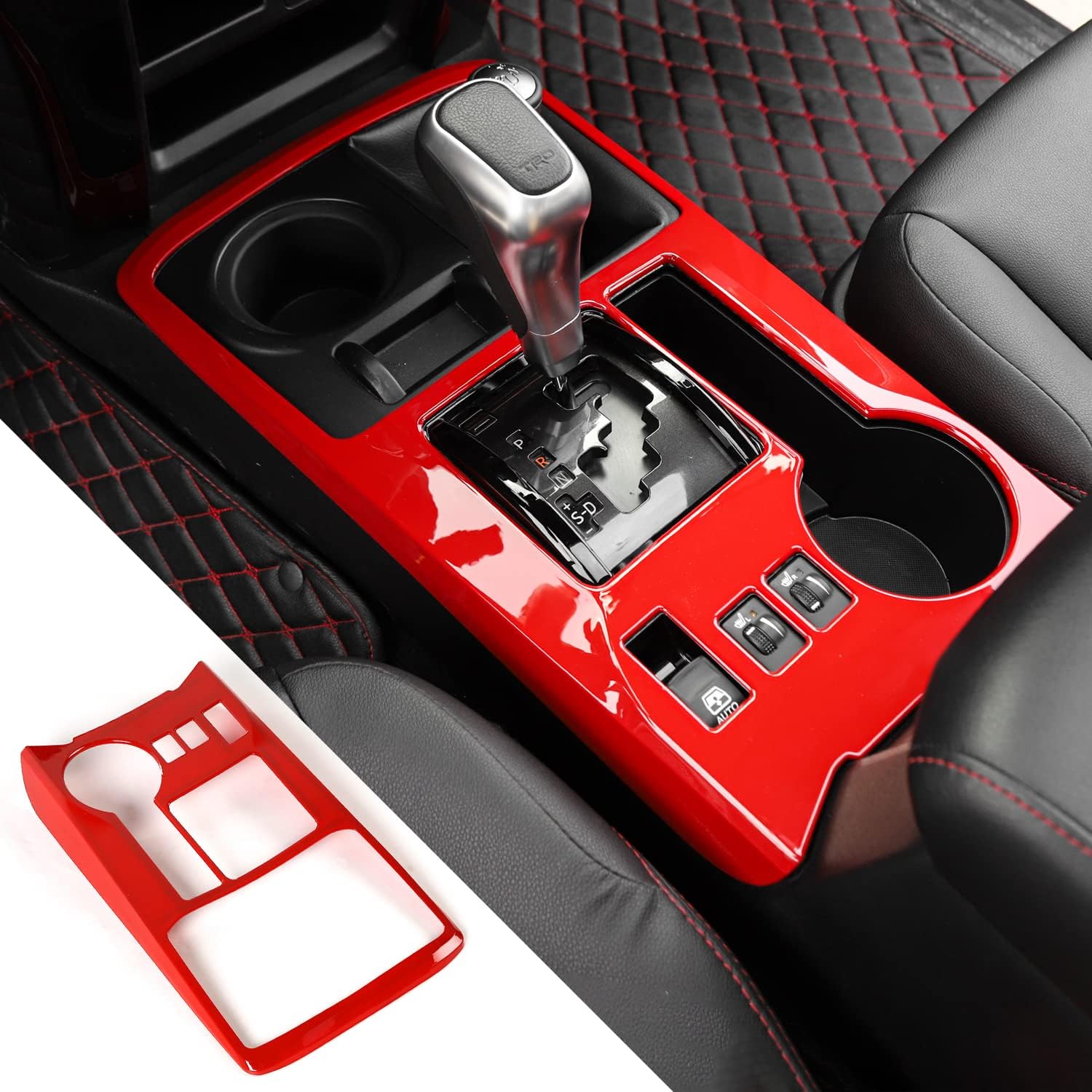 Carbon Fiber Grain Gear Shift Trim for Toyota 4runner SUV 2010-2019 E2834