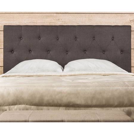 Gray Linen-Like Fabric Headboard B8554