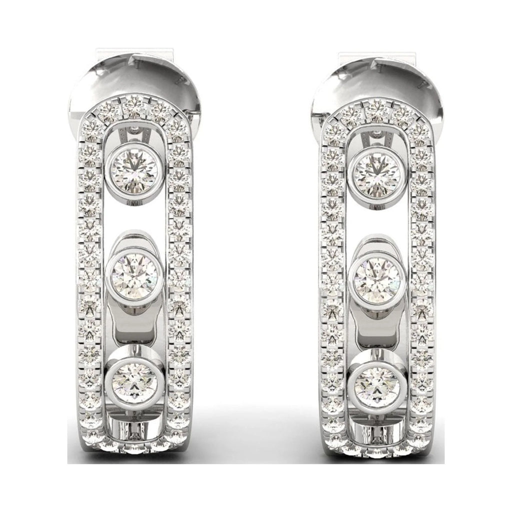 18k Gold Hoop Earrings K444133