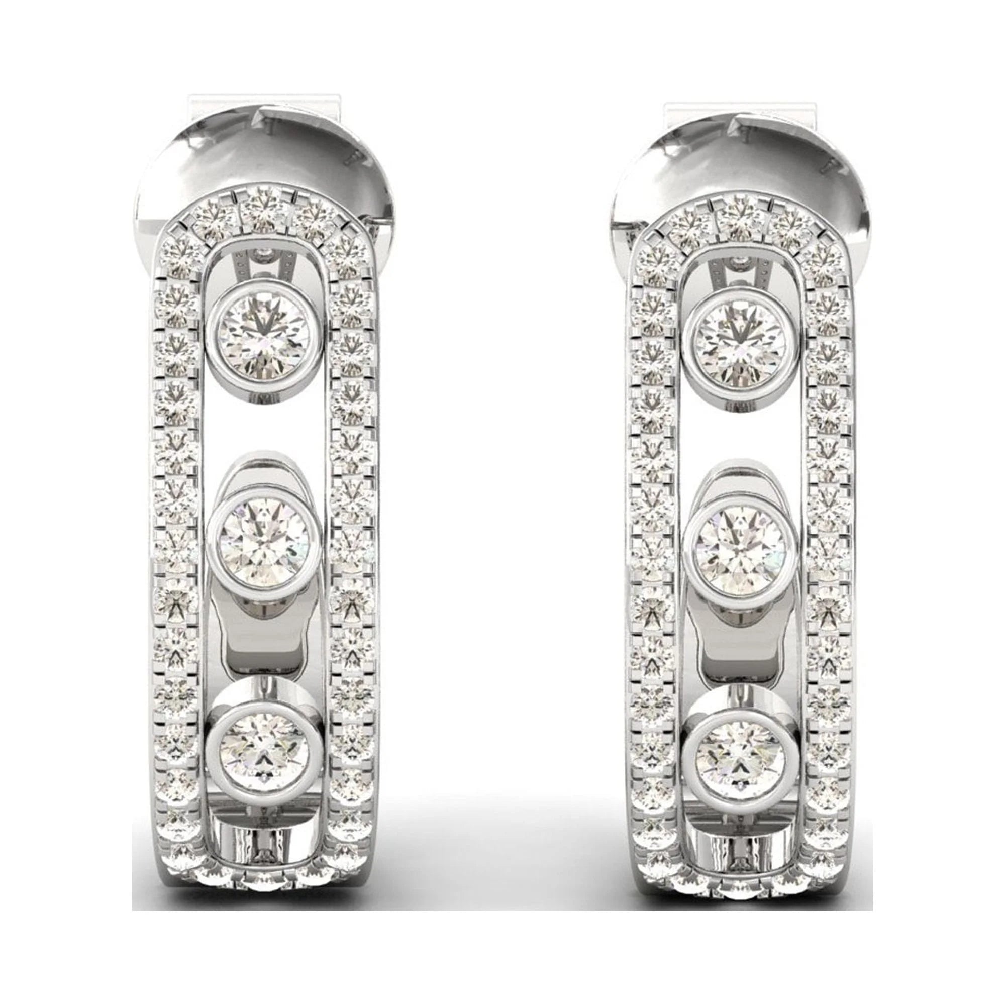 18k Gold Hoop Earrings K444133