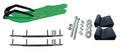 Green BX Snowmobile Skis with 10" Round Bars Complete Kit S71277