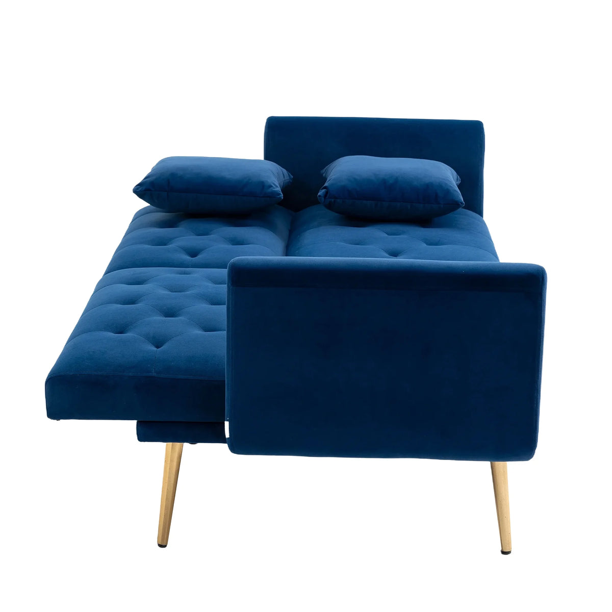 Blue Velvet Sofa Loveseat Set X5590