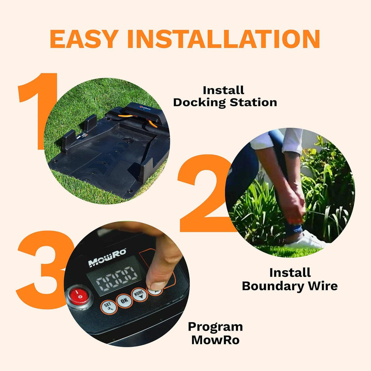WiFi Enabled Robot Lawn Mower with 9.5inch Cutting Width C8983
