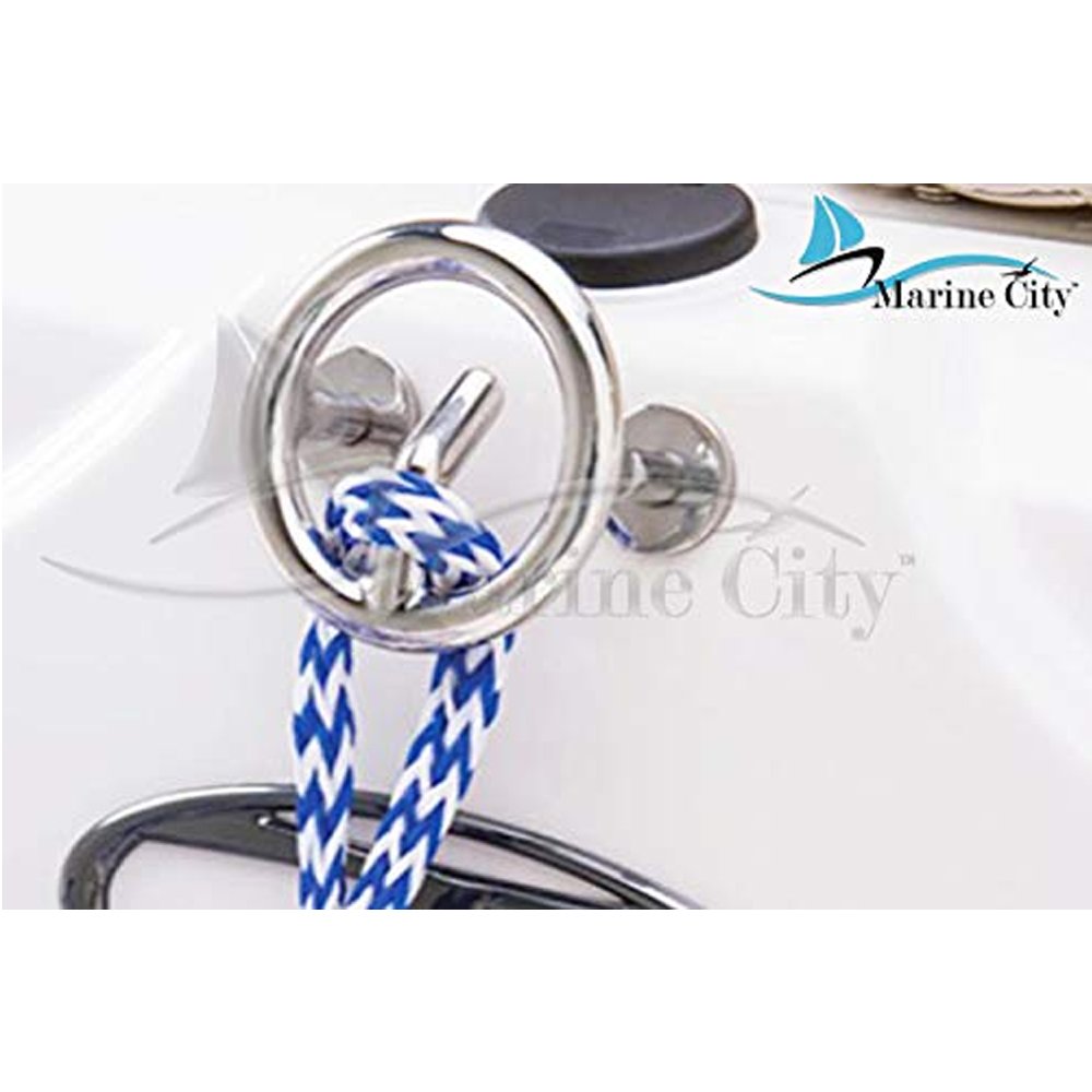 316 Stainless-Steel Transom Mount Ski Tow Hook 4 Pcs 3/8 R237