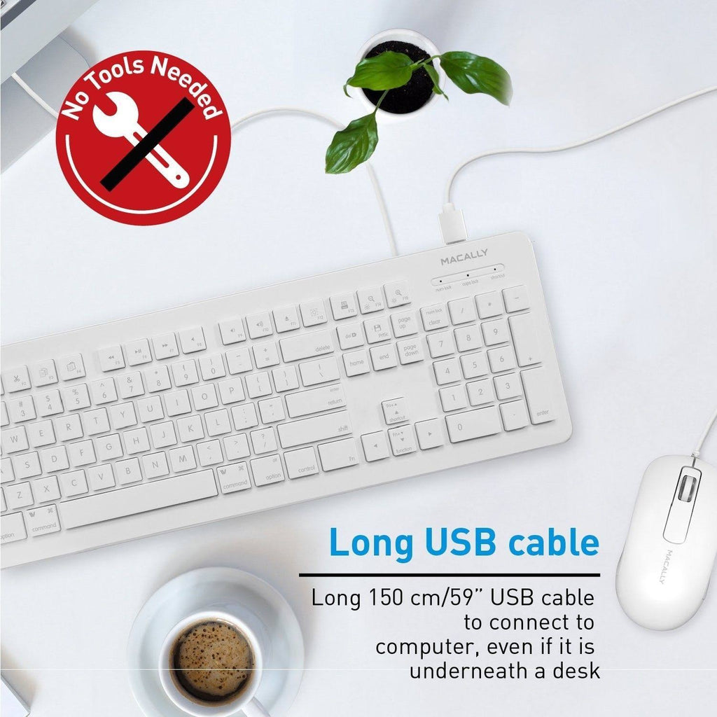Full-Size USB 2.0 Keyboard & Optical Mouse Combo K475013