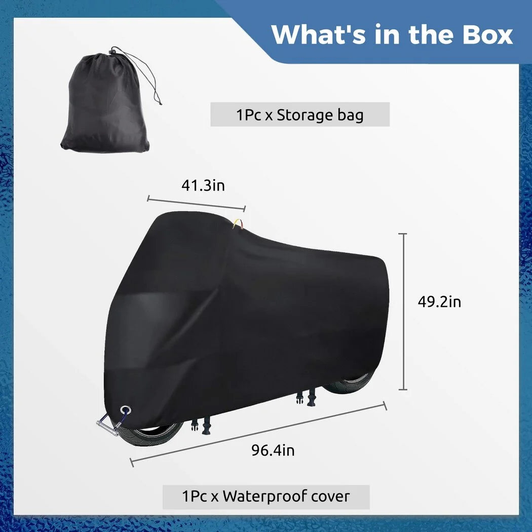 Waterproof 210D Oxford Fabric Bicycle Cover with Windproof Buckles L409863