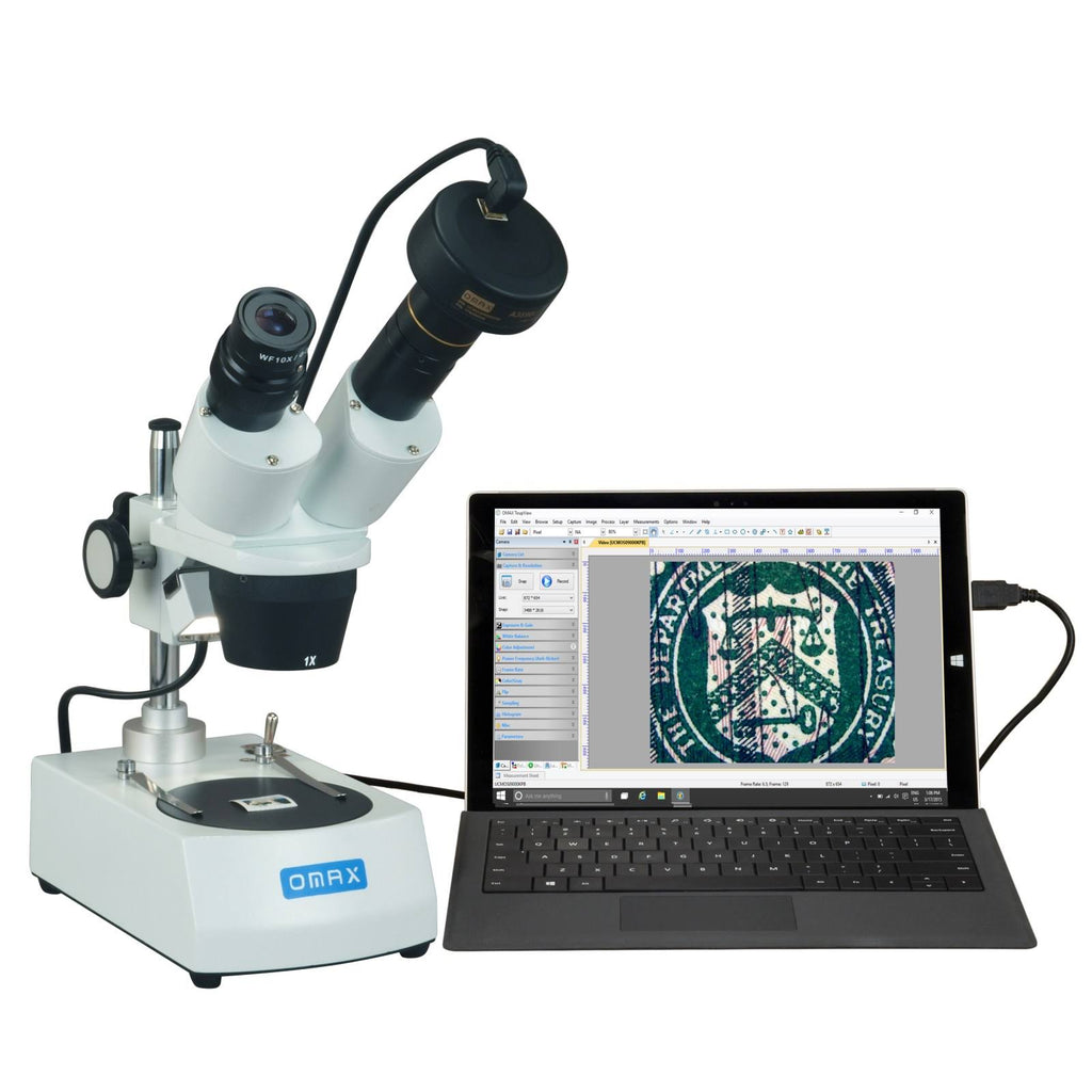Binocular Stereo Microscope with Dual Lights and 3MP Camera W2860