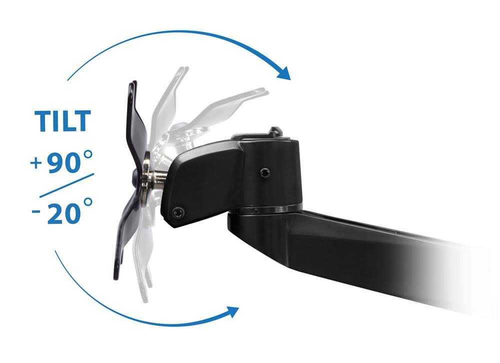 Silver Articulating Dual Monitor Wall Mount F587468