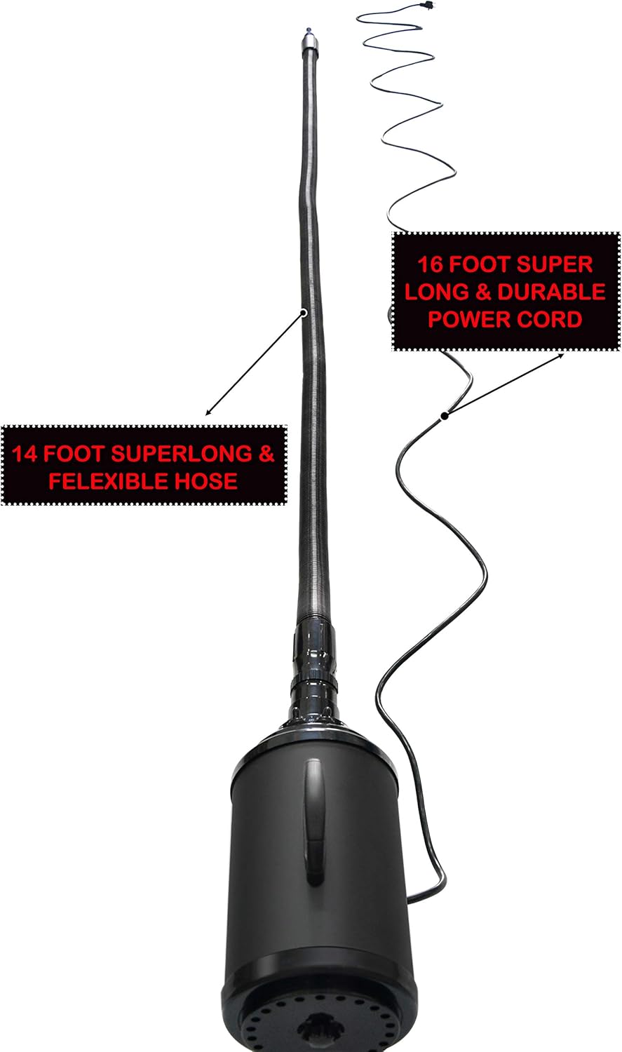Motorcycle & Car Dryer with 14 Foot Flexible Hose & Wheels Z654086
