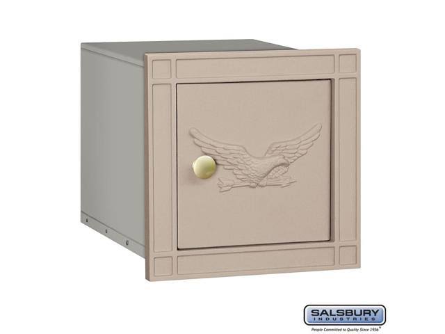 Cast Aluminum Column Mailbox - Non-Locking - Black M918623