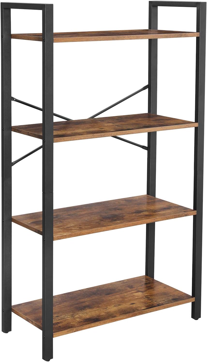 4-Tier Steel Frame Bookshelf R8551