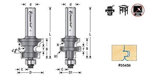 Carbide Tipped Flooring Router Bit Set with Nail Slot Y3980