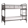 Twin Over Twin Bunk Bed Dark Bronze Y310