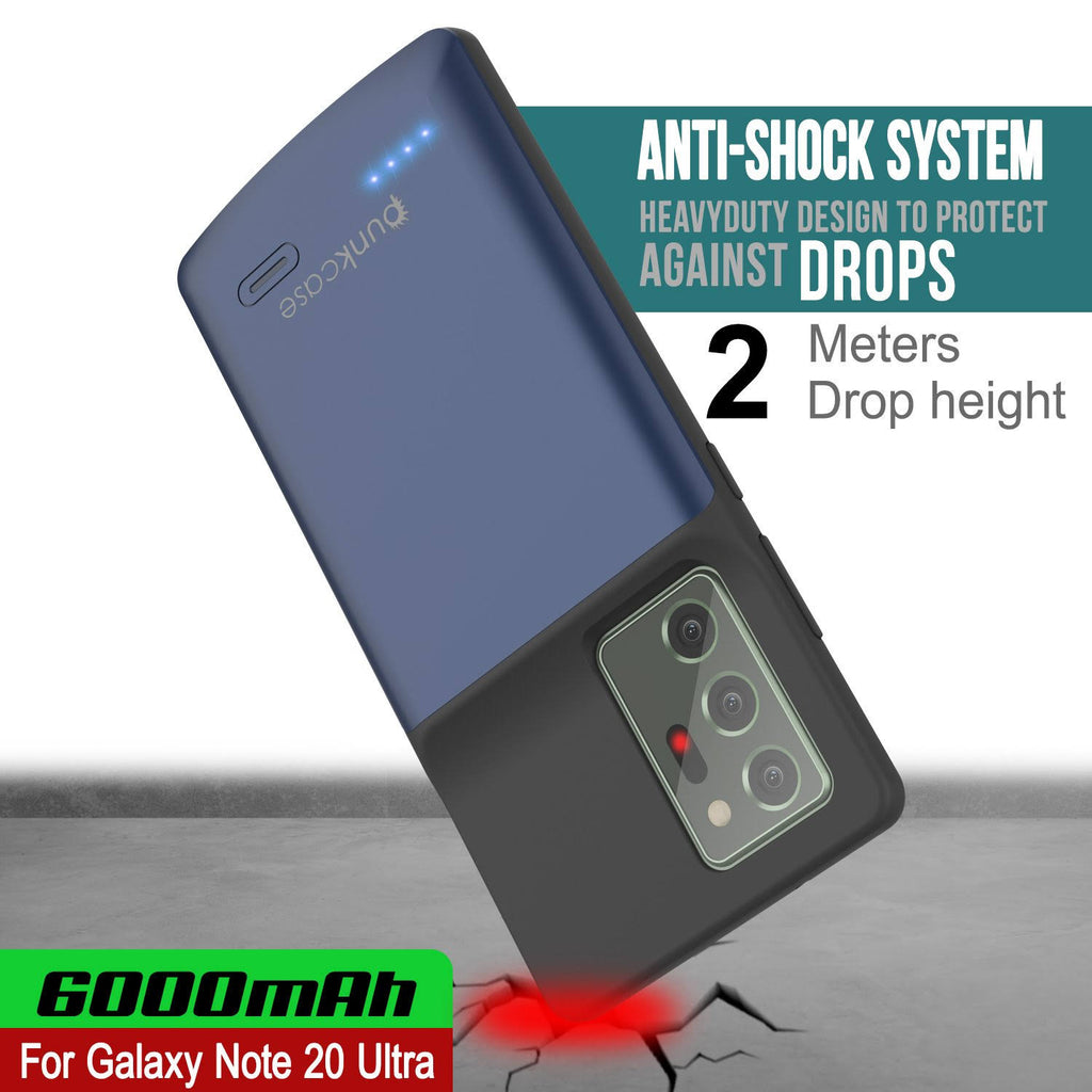 Blue 6000mAh Battery Charger Slim Case Q653